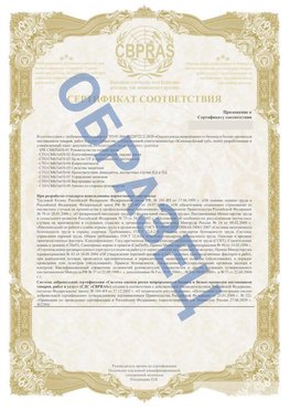 Образец Приложение к СТО 01.064.00220722.2-2020 Городец Сертификат СТО 01.064.00220722.2-2020 